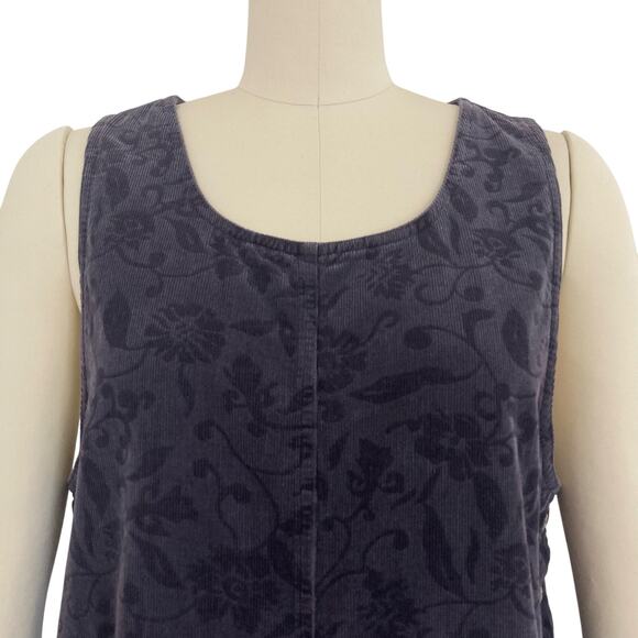 Vintage 90s Fads Corduroy Maxi Jumper Dress - Picture 3 of 6